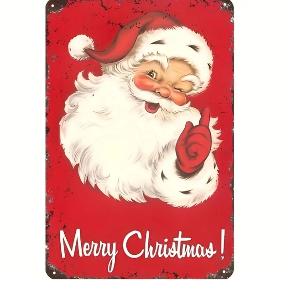 Choose ONE Christmas Vintage Reproduction Metal Tin Sign 8X12". MESSAGE ME WITH… - Picture 3 of 11